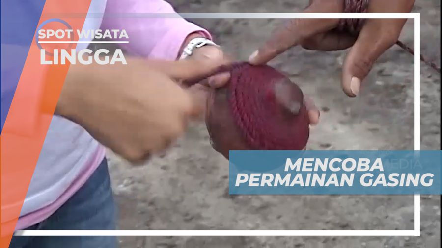 Serunya Mencoba Belajar Bermain Gasing Khas Pulau Lingga