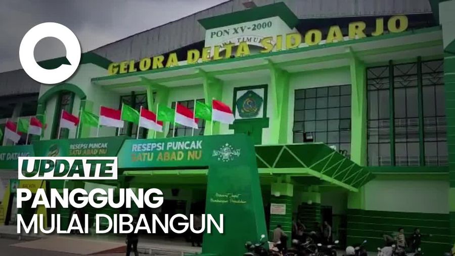Melihat Persiapan Stadion Gelora Sidoarjo, Tempat Puncak Harlah 1 Abad NU