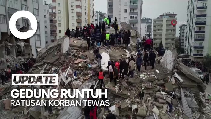 Penampakan Dampak Dahsyat Gempa Turki Tewaskan Lebih dari 500 Orang