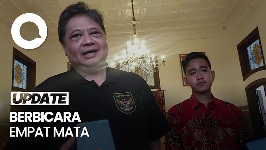 Airlangga Ketemu Gibran: Potensi Selalu Ada Sebagai Pimpinan Daerah