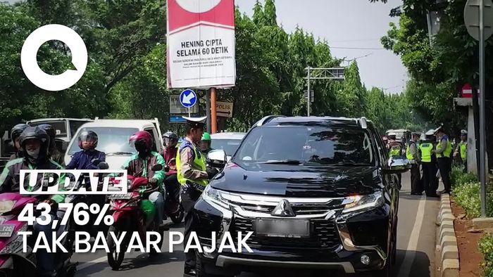 Duh! Hampir Separuh Kendaraan di RI Tak Bayar Pajak