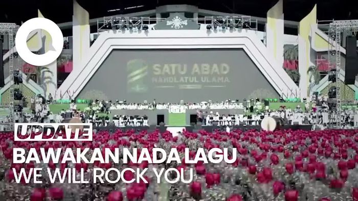 Canda Jokowi di Puncak 1 Abad NU: Sekarang Banser Senang Queen