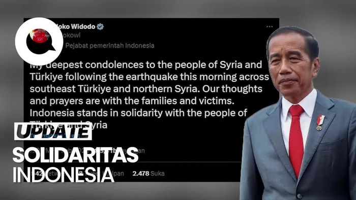 Belasungkawa dan Doa Jokowi Untuk Korban Gempa Turki-Suriah