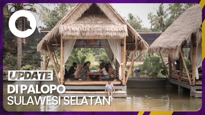 Menikmati Suasana Pedesaan dan Makan di Gazebo Apung