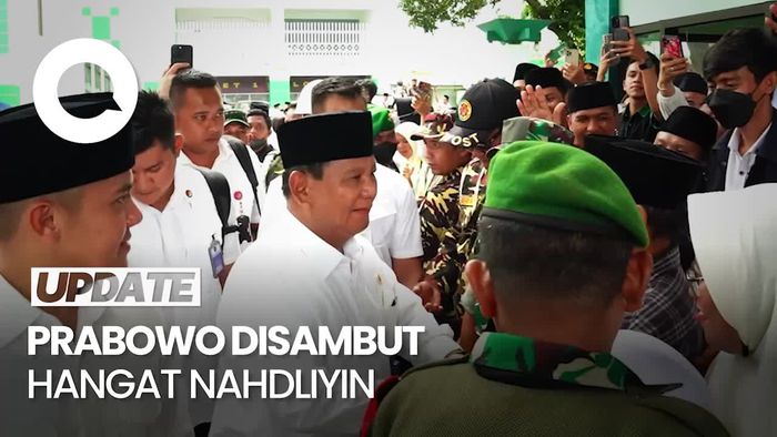 Hadiri Peringatan 1 Abad NU, Prabowo Diteriaki Presiden 