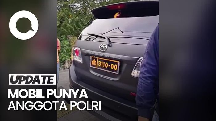 Sopir Fortuner Berpelat Dinas Polri Ternyata Menantu Polisi