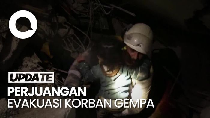 Kalimat Allahu Akbar Iringi Evakuasi Anak di Reruntuhan Gempa Suriah