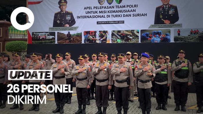 Polri Bakal Kirim Tim Medis Hingga K9 Bantu Korban Turki-Suriah