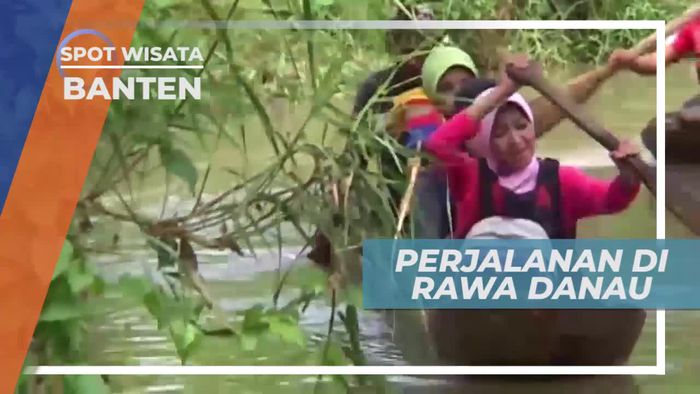 Naik Sampan Menyusuri Cagar Alam Rawa Danau Banten