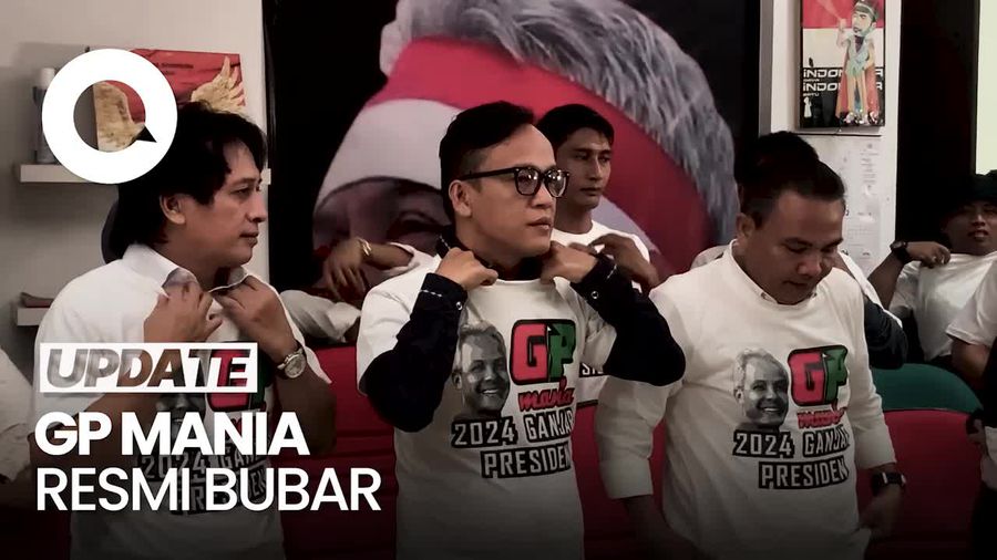 Aksi Copot Kaos Warnai Pembubaran Ganjar Pranowo Mania