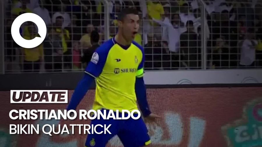 Siuu! Tonton Lagi 4 Gol Ronaldo Saat Al Nassr Gilas Al Wahda