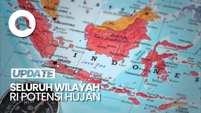 Hujan dan Angin Disertai Petir Berpotensi Melanda Pulau Jawa