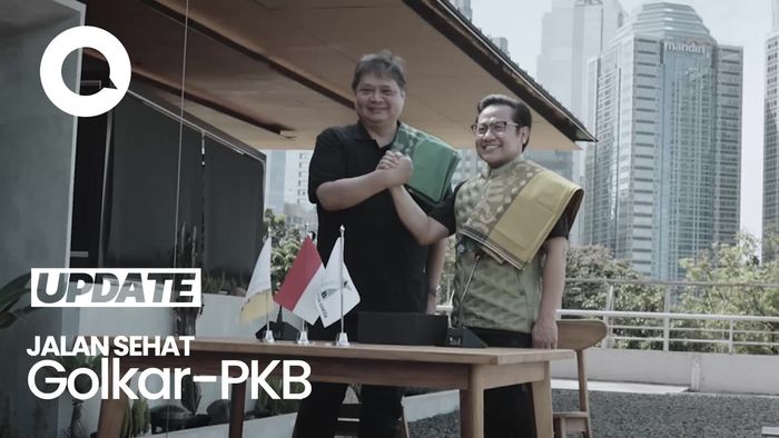 Kain Kuning-Hijau Jadi Simbol Kolaborasi Golkar dan PKB