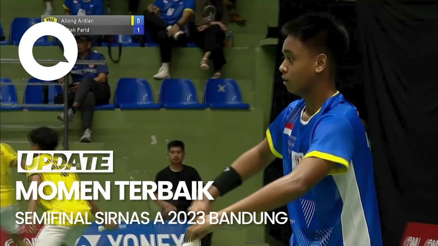 Aksi Memukau Para Atlet Putra di Semi Final Sirnas A Kota Bandung 2023