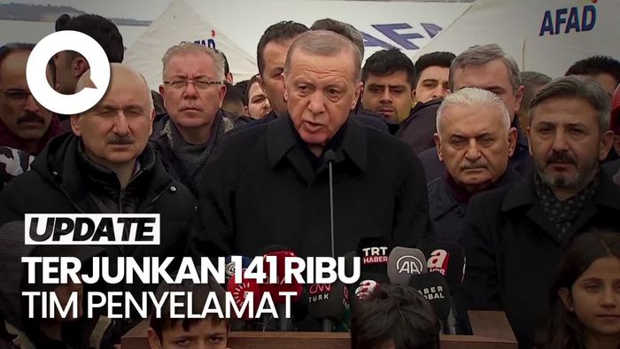 Erdogan: Korban Tewas Akibat Gempa Meningkat Jadi 18.991 Orang
