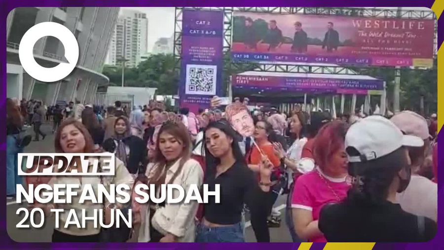 Antusiasme Fans di Konser The Wild Dreams Tour, Siap Seru-seruan Bareng Westlife!