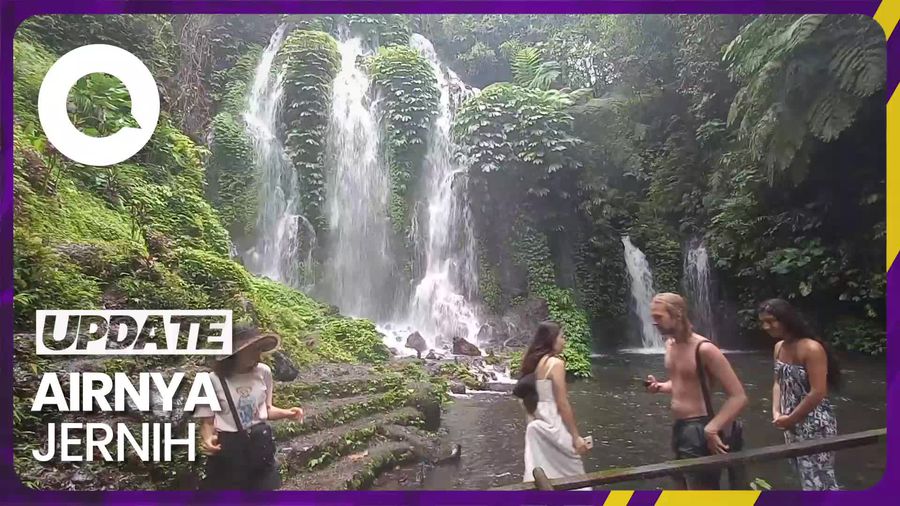 Indahnya Air Terjun Tersembunyi di Tengah Hutan Lindung di Buleleng