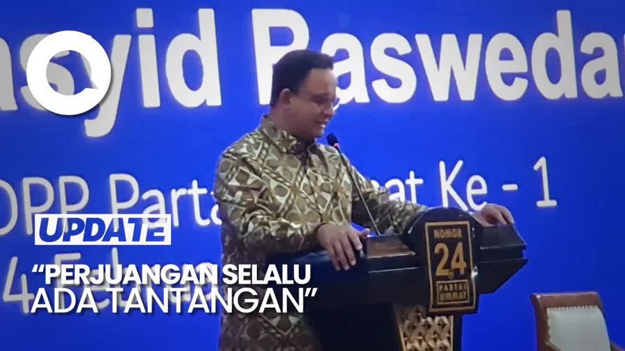 Anies Singgung Perjuangan & Tantangan di Rakernas Partai Ummat