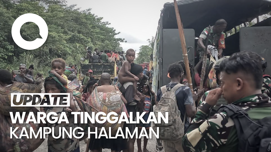 5 Hari Jalan Kaki dari Paro, 167 Warga Dievakuasi TNI ke Kenyam