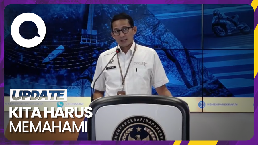 Respons Sandiaga Uno soal Singa Seruduk Mobil di TSI Prigen