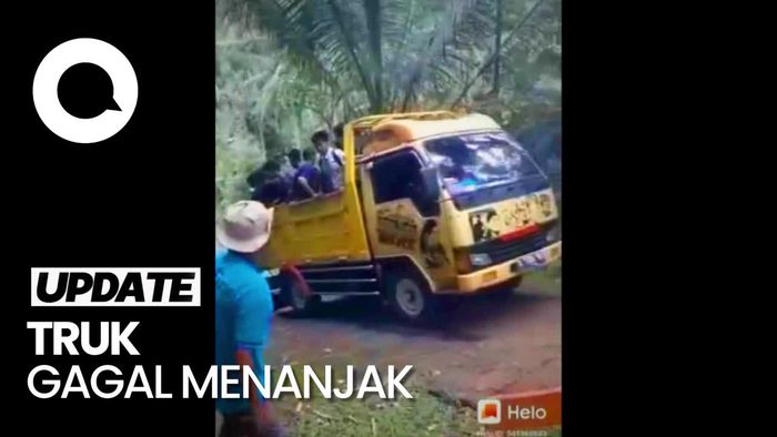 Detik-detik Truk Bawa Rombongan Anak Terguling di Banjarnegara