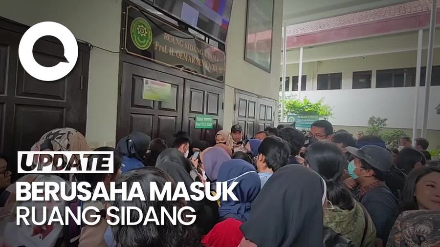 Fan Eliezer Membludak-Saling Dorong di PN Jaksel Jelang Sidang Vonis
