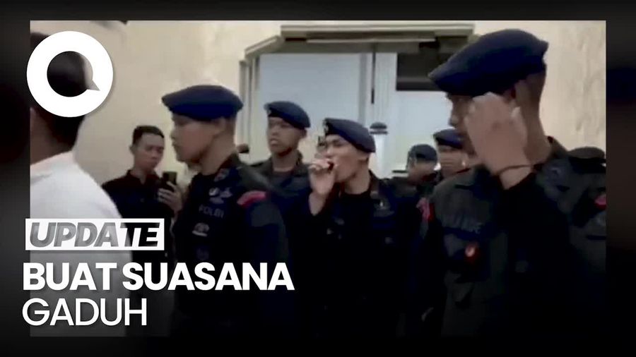 Aksi Yel-yel Anggota Brimob di Sidang Kanjuruhan Berakhir Kena Teguran