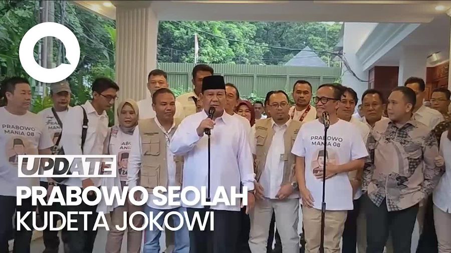Canda Prabowo: Kata Orang Saya Jadi Menhan Seakan Kudeta Jokowi