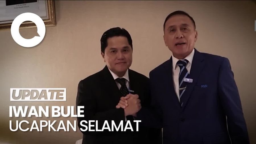 Pelukan Iwan Bule ke Erick Thohir Usai Terpilih Jadi Ketum PSSI