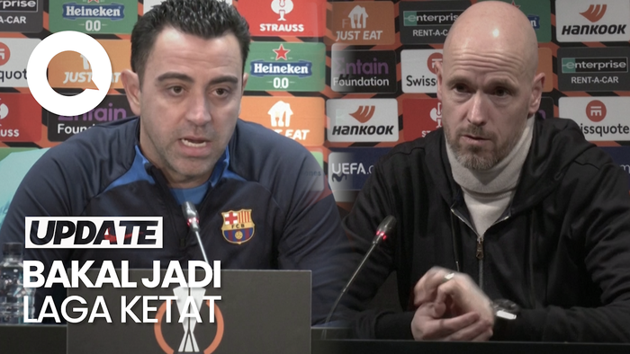 Jelang Barcelona vs MU, Xavi dan Ten Hag Saling Lempar Pujian