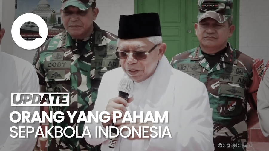 Wapres Maruf Harap Ketum PSSI Terpilih Manusia Bola