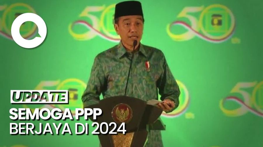 PPP Targetkan 39 Kursi di DPR 2024, Jokowi: Bukan Barang yang Sulit