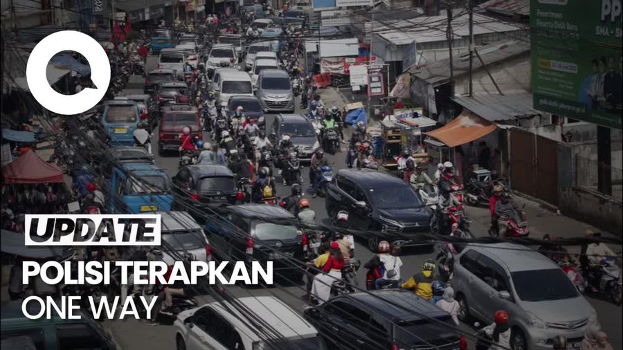 Penampakan Antrean Panjang Kendaraan di Jalur Puncak Bogor