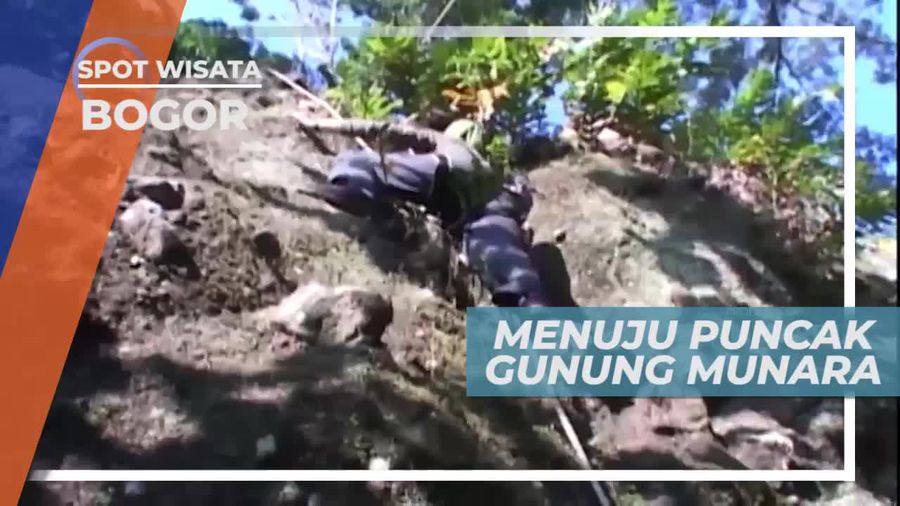 Melewati Medan Berat Menuju Puncak Gunung Munara Bogor