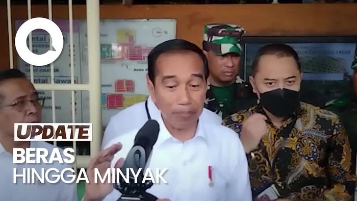 Jokowi Pastikan Harga Bahan Pokok di Surabaya Stabil