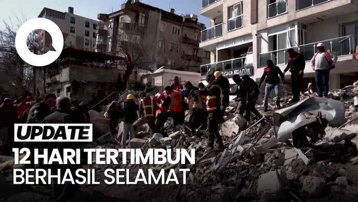 Momen Penyelamatan Korban Gempa Turki yang Tertimbun Selama 12 Hari