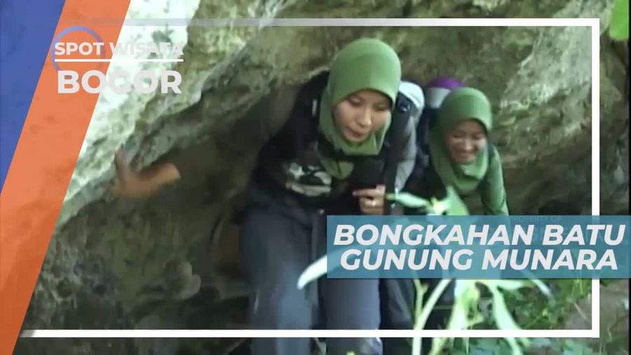 Bongkahan Batu Gunung Munara Bogor