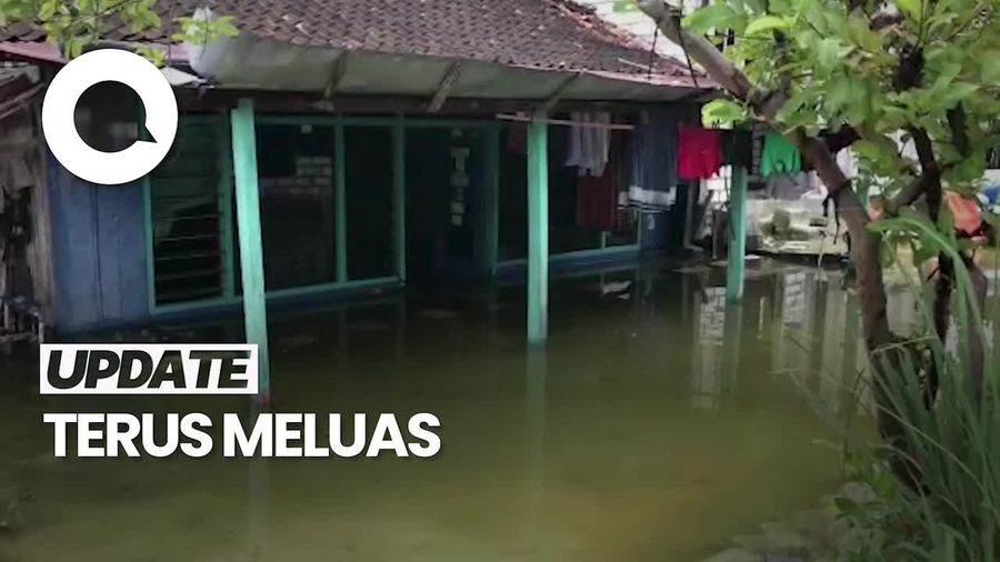 35 Desa di Lamongan Terendam Banjir Akibat Luapan Bengawan Njero