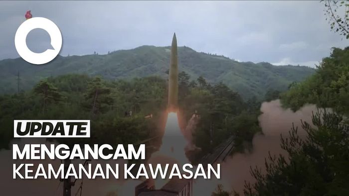 Jepang Murka Gegara Rudal Balistik Korut Jatuh di Wilayahnya