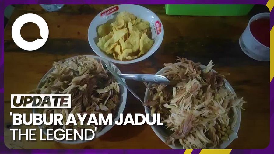 Mantap! Porsi Bubur Ayam Jumbo yang Bikin Kenyang Seharian