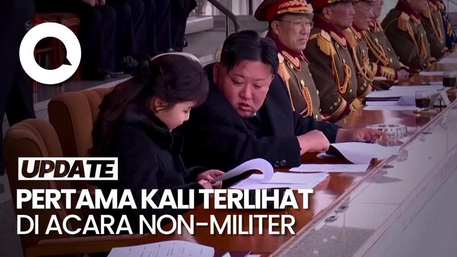 Kim Jong Un Makin Rajin Perlihatkan Putrinya, Kini Nonton Sepak Bola