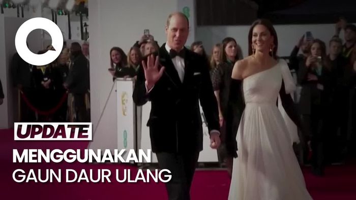 Gaya Glamor Kate Middleton dan Pangeran William di BAFTA 2023