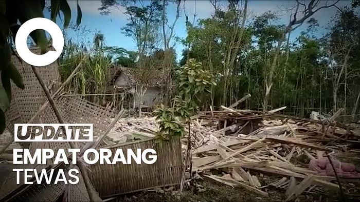 Penampakan Rumah-rumah Hancur Akibat Ledakan Petasan di Blitar