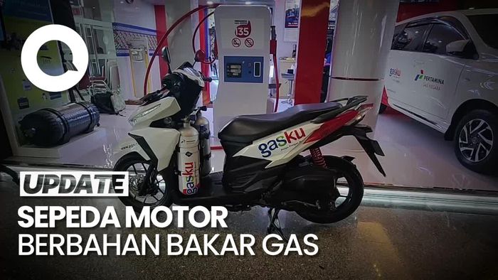 Bukan Bensin atau Listrik, Motor Bahan Bakar Gas ini Mejeng di IIMS 2023