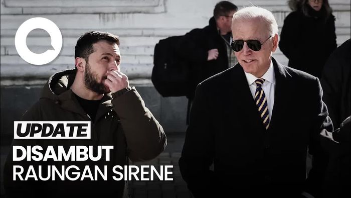 Momen Kunjungan Dadakan Biden ke Ukraina Jelang Setahun Invasi Rusia