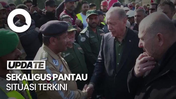 Momen Erdogan Temui Tim Penyelamat Gempa Turki di Hatay