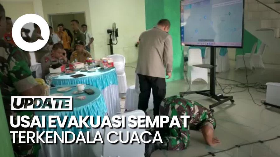 Momen Danrem Jambi Sujud Syukur saat Rombongan Kapolda Jambi Dievakuasi