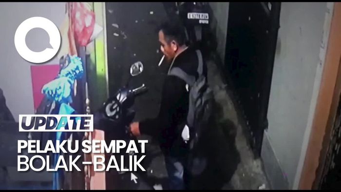 Aksi Maling Motor di Gang Sempit Petamburan Terekam CCTV
