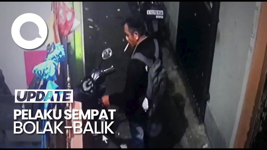 Aksi Maling Motor di Gang Sempit Petamburan Terekam CCTV