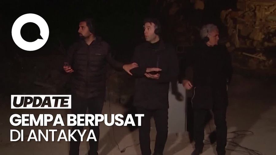 Detik-detik Gempa M 6,4 Hantam Turki Saat Wartawan Lagi Live